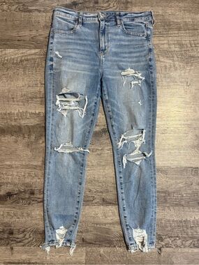American Eagle Jeans Women’s 10 Short Blue Hi Rise Jegging